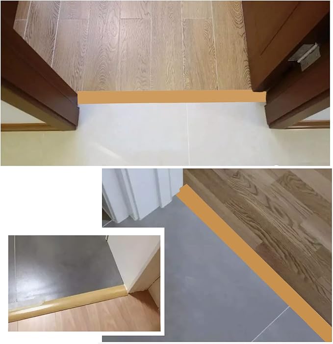 Floor/Door Flat Transition Strip & Self Adhesive Floor Vinyl Floor Edge Trim - Image 5