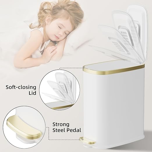 KUK Small Bathroom Trash Can - Image 4