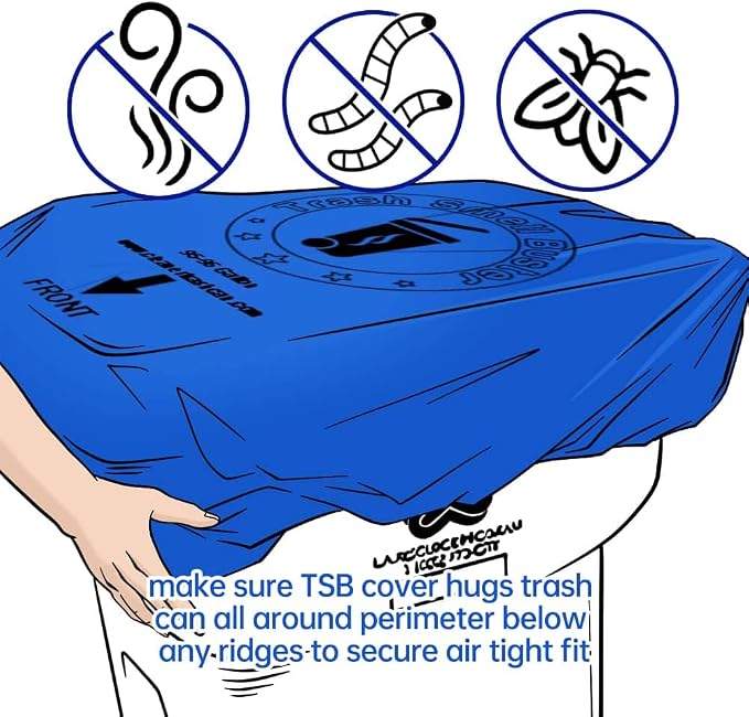 32 Gallon Trash Can Cover Odor Eliminating Bag - Image 7