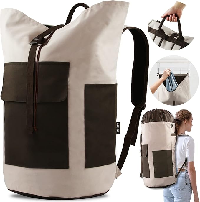 Laundry Bag Backpack, 125L Extra Large Travel Laundry Bags by JOINPRO