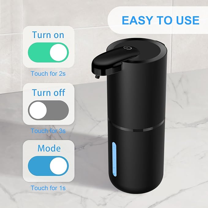 Automatic Foaming Soap Dispenser, Touchless Hand Soap Dispenser Rechargeable - Image 2
