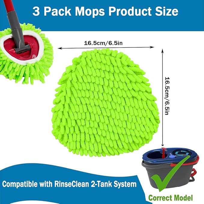 Mop Heads Replacements Compatible - Image 2