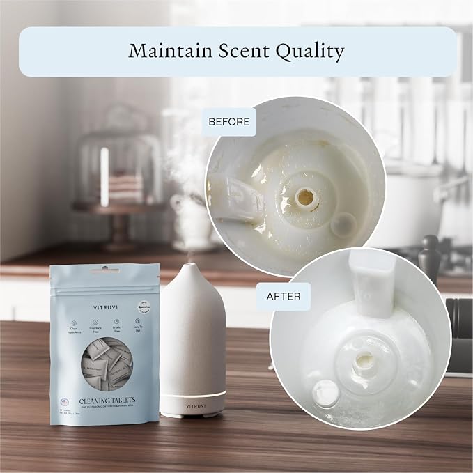 VITRUVI Cleaning Tablets for Diffusers & Humidifiers | Removes Stains & Residue - Image 3