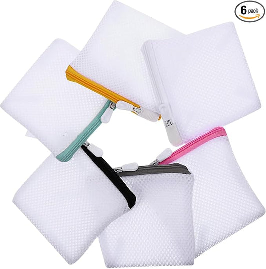 6pcs Laundry Bag Mesh Wash Bag Mini Washing Machine Underwear Washing Bag Wash by JOINPAYA