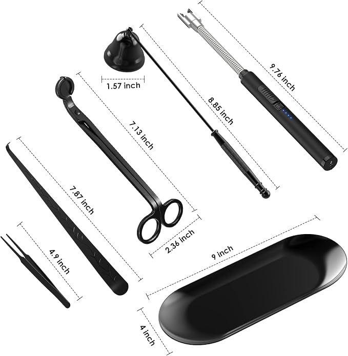 6 in 1 Candle Accessory Set, Candle Wick Trimmer Cutter, Candle Wick Dipper - Image 6