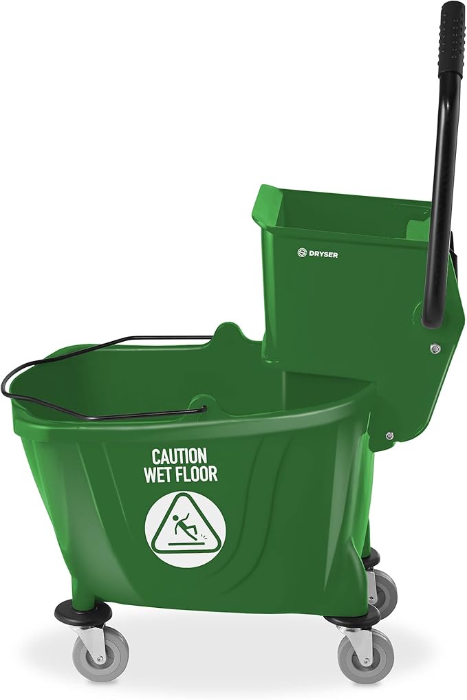 Dryser Commercial Side Press Wringer Combo Mop Bucket, 33 Quart - Image 2