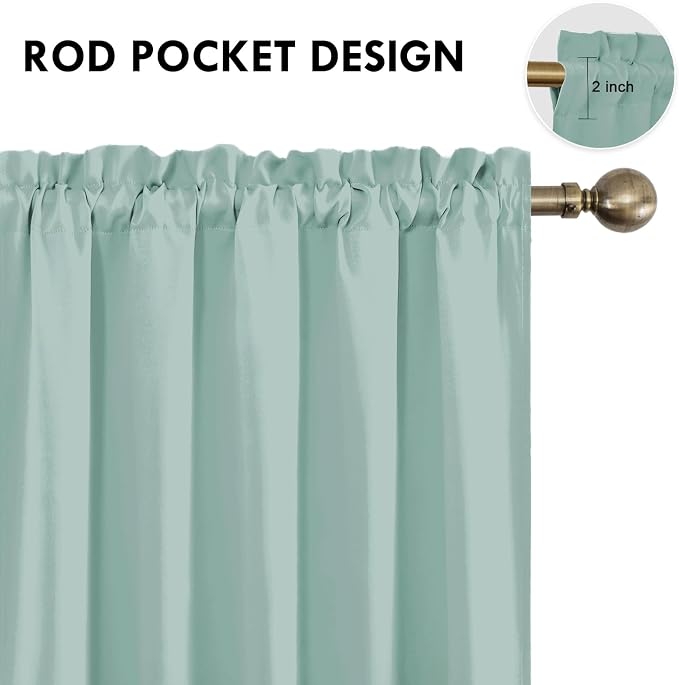 DWCN Blackout Curtains for Living Room Thermal Insulated, Energy Saving & Noise - Image 4