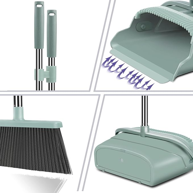 kelamayi Upgrade Broom and Dustpan Set, Large Size and - Image 3