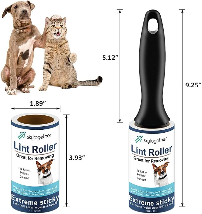 Lint Rollers for Pet Hair Extra Sticky, Dog Cat Pet Hair Remover Couch Lint - Image 7