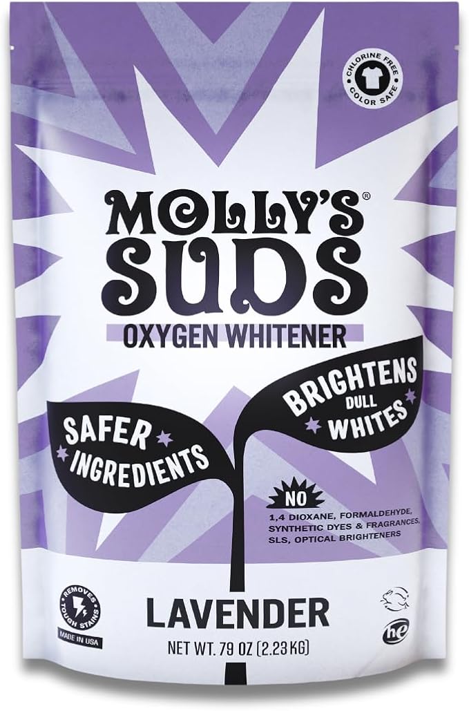 Molly's Suds Oxygen Whitener | Powerful Bleach Alternative, Chlorine Free & by MollysSuds