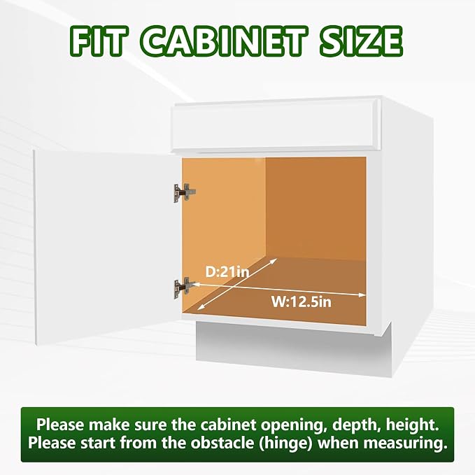 LOVMOR Pull Out Cabinet Organizer 11" W x 18" D, Kitchen Cabinet Pull Out - Image 5