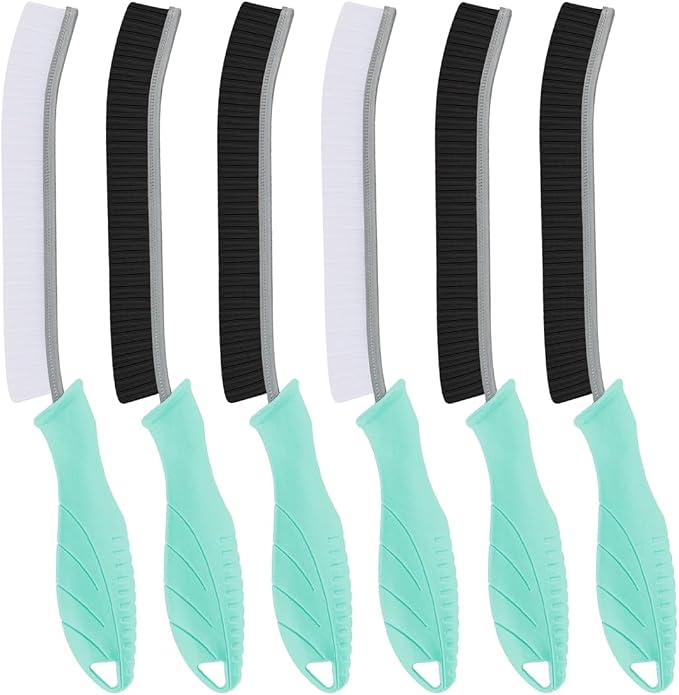 Hard Bristle Crevice Cleaning Brush-Thin Gap Scrub Brush, Small Cleaning Brush by TQRR