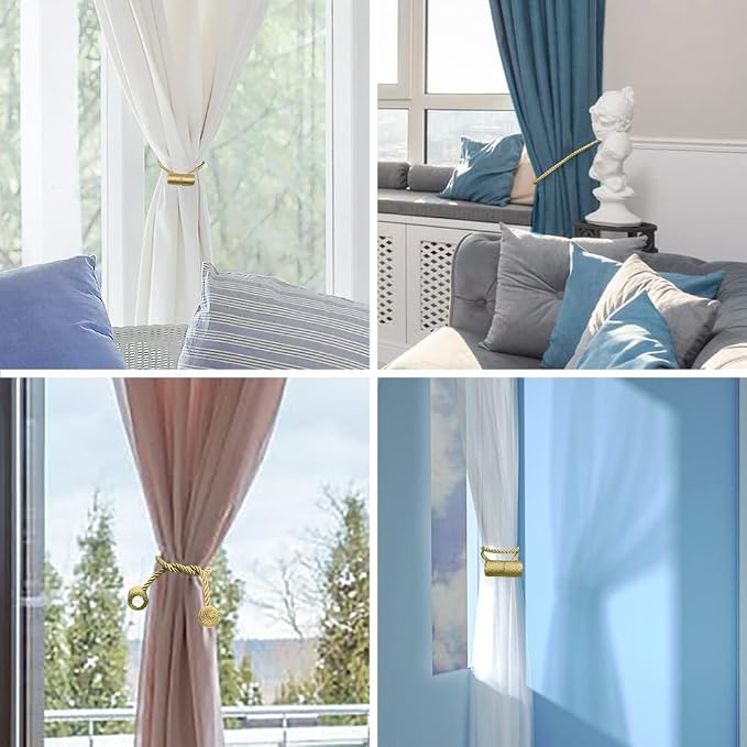 18 Inch Strong Magnetic Curtain Tiebacks, Curtain Holdbacks Modern Upgrade - Image 3