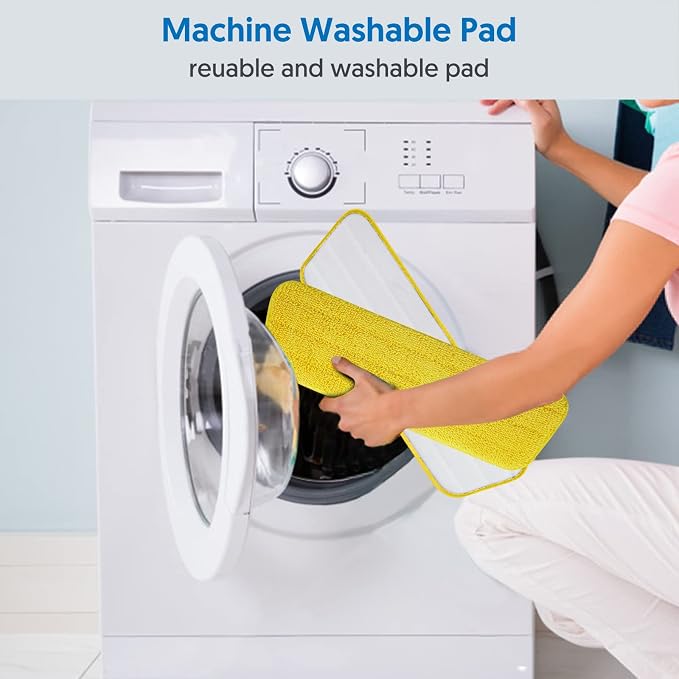 7 Count Reusable Mop Pads for Swiffer PowerMop -MEXERRIS Microfiber Wet Mops - Image 6