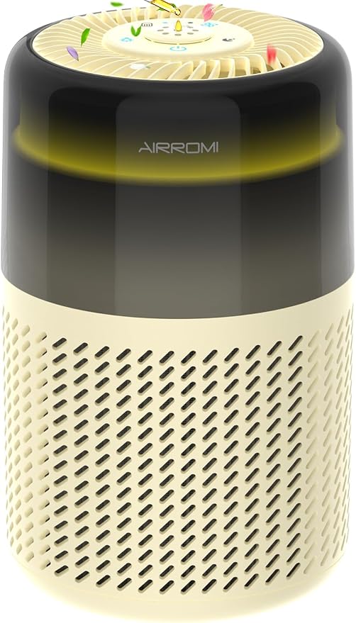 AIRROMI Air Purifier for Bedroom Home, HEPA Filter, Covers Upto 549 Ft² by AIRROMI