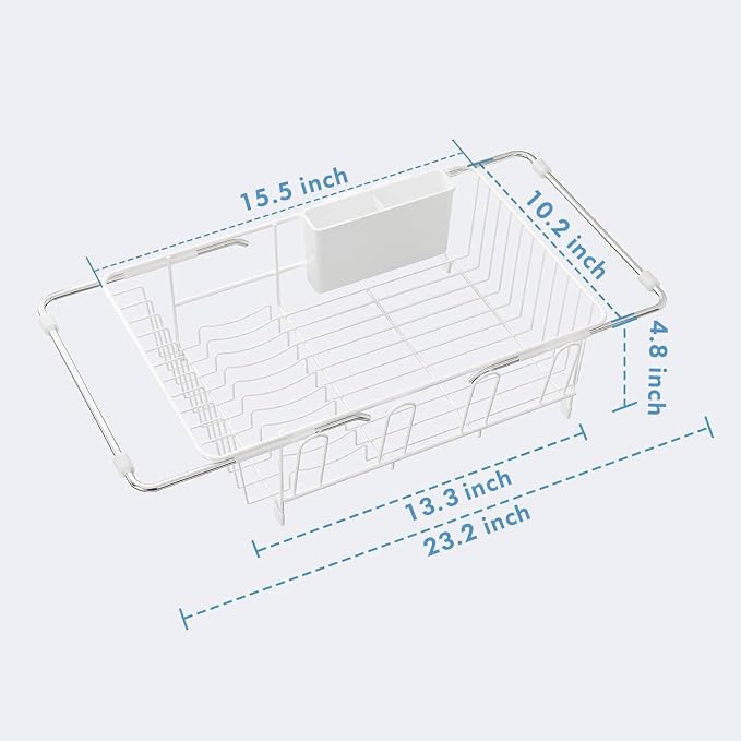 JASIWAY Dish Drying Rack in Sink, Small Dish Drainers - Image 7