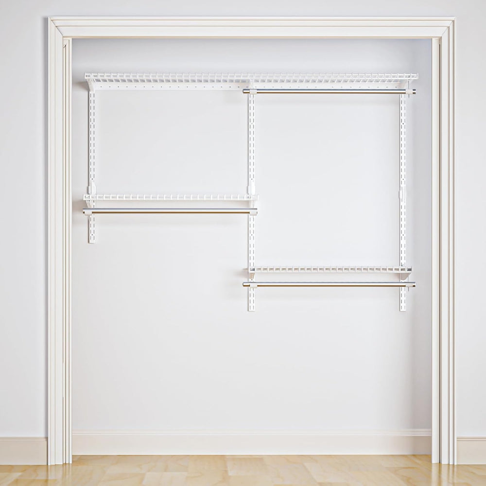 Sturdy Closet Organizer System: 4.4 Ft. Custom Metal Wire Shelving