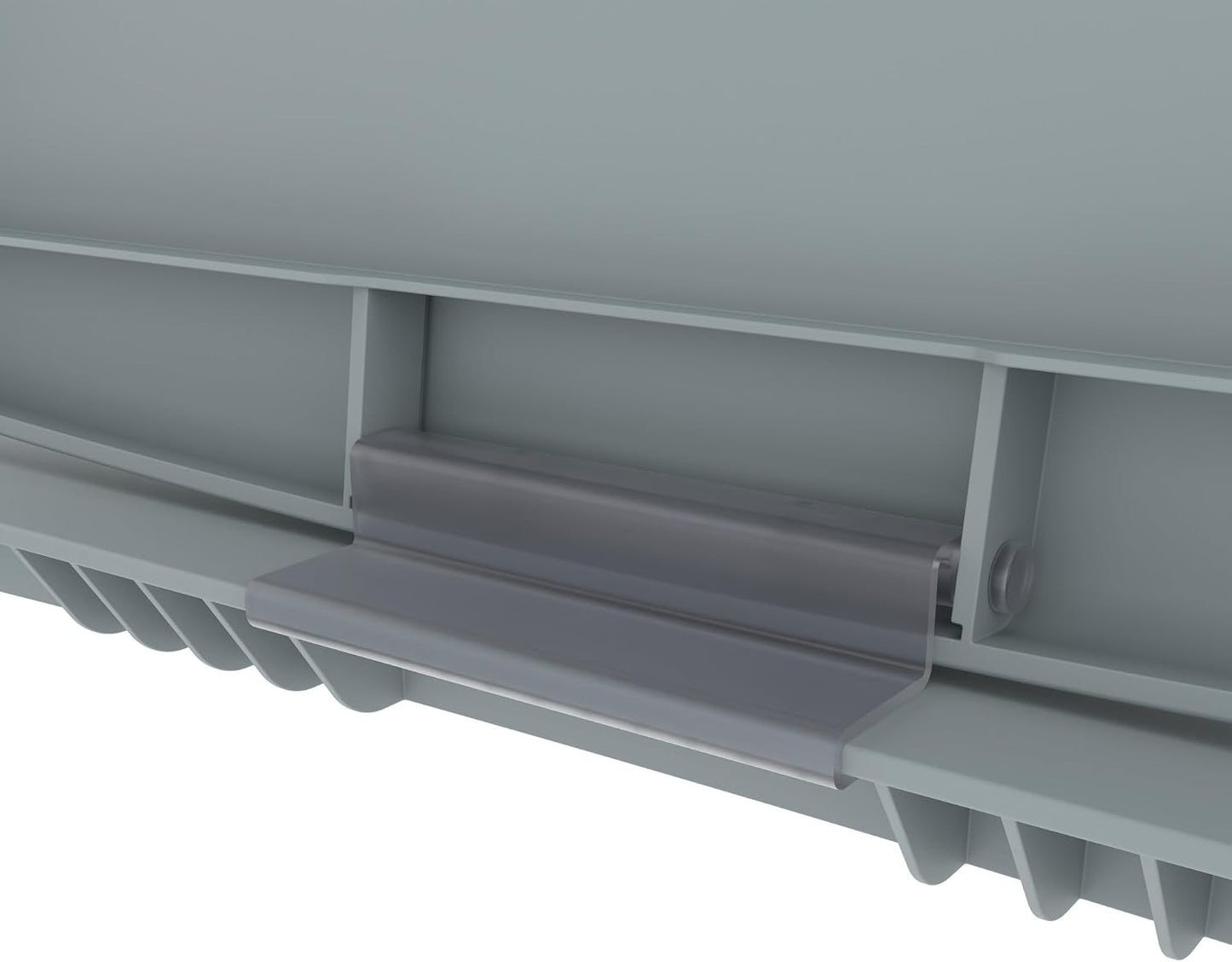 Rev-A-Shelf Gray Polymer Bi-Directional Lid 35 and 50 qt. Waste Containers
