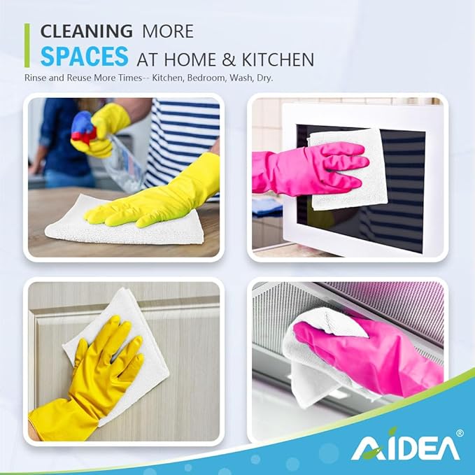 AIDEA Microfiber Cleaning Cloth-12PK, Soft Microfiber Towels - Image 7