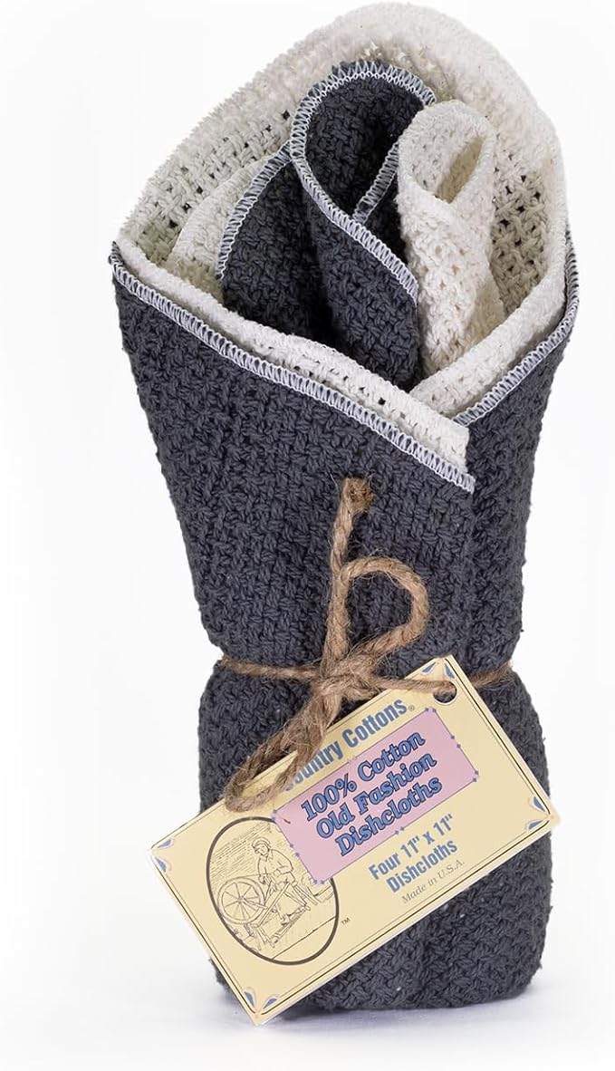 Old Fashion 100% Cotton Dishcloths by Country+Cottons