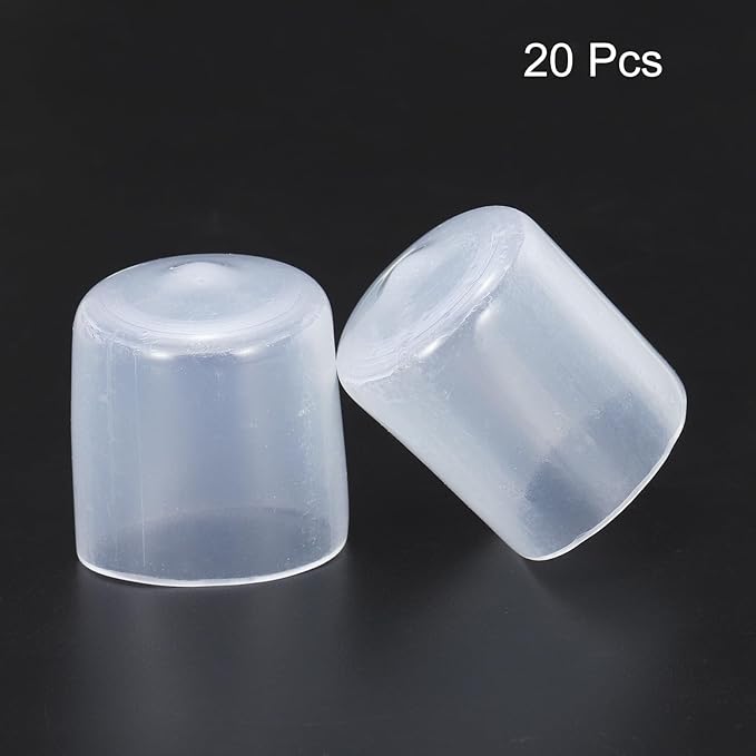 uxcell 20pcs Rubber End Caps 22mm ID Vinyl PVC Round Tube Bolt Cap Cover Screw - Image 2