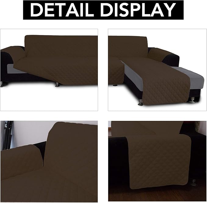 Easy-Going L Shape Sofa Cover Sectional Couch Cover Chaise Lounge Sofa - Image 3