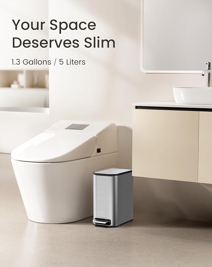 Cesun Small Bathroom Trash Can - Image 2
