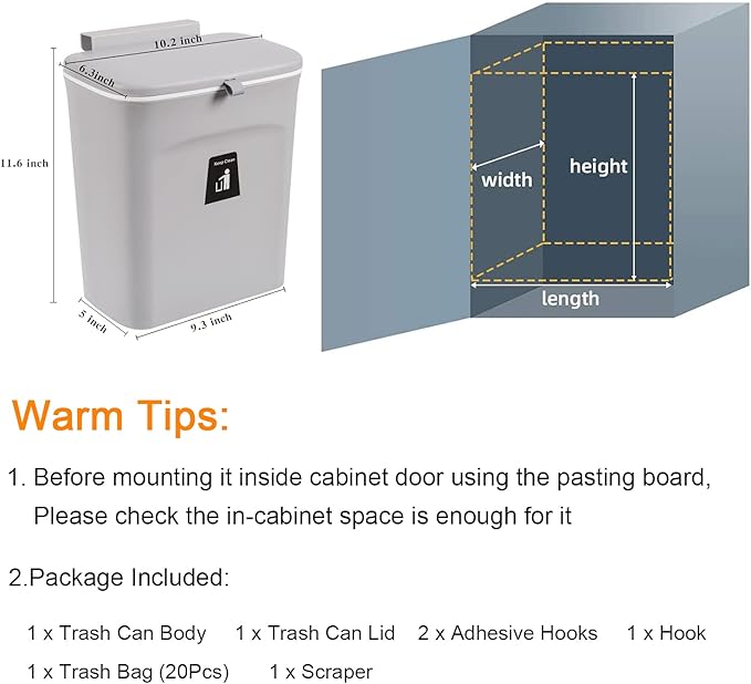 Tiyafuro 2.4 Gallon Kitchen Compost Bin - Image 7