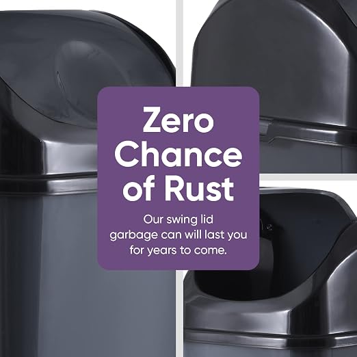 Superio Kitchen Trash Can with Swing Top Lid 9 Gallon Slim Waste Bin 37 Qt - Image 6