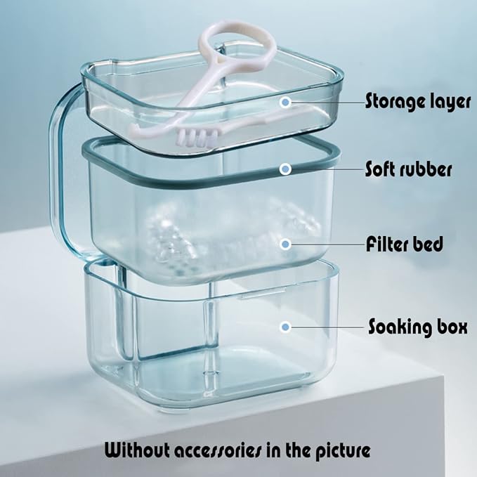 MURRI&MURRDI Retainer Case, Denture Bath Box - Image 2