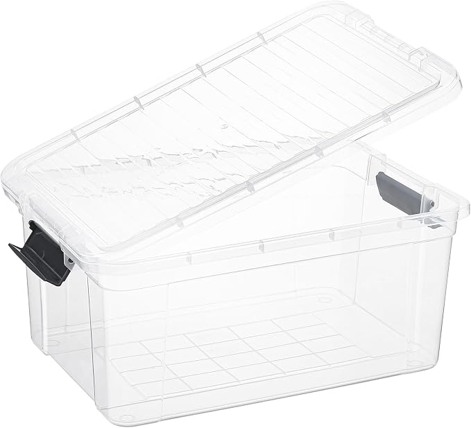 Superio Storage Bins with Lids- 4 Pack, 21 Qt Clear Boxes - Image 5