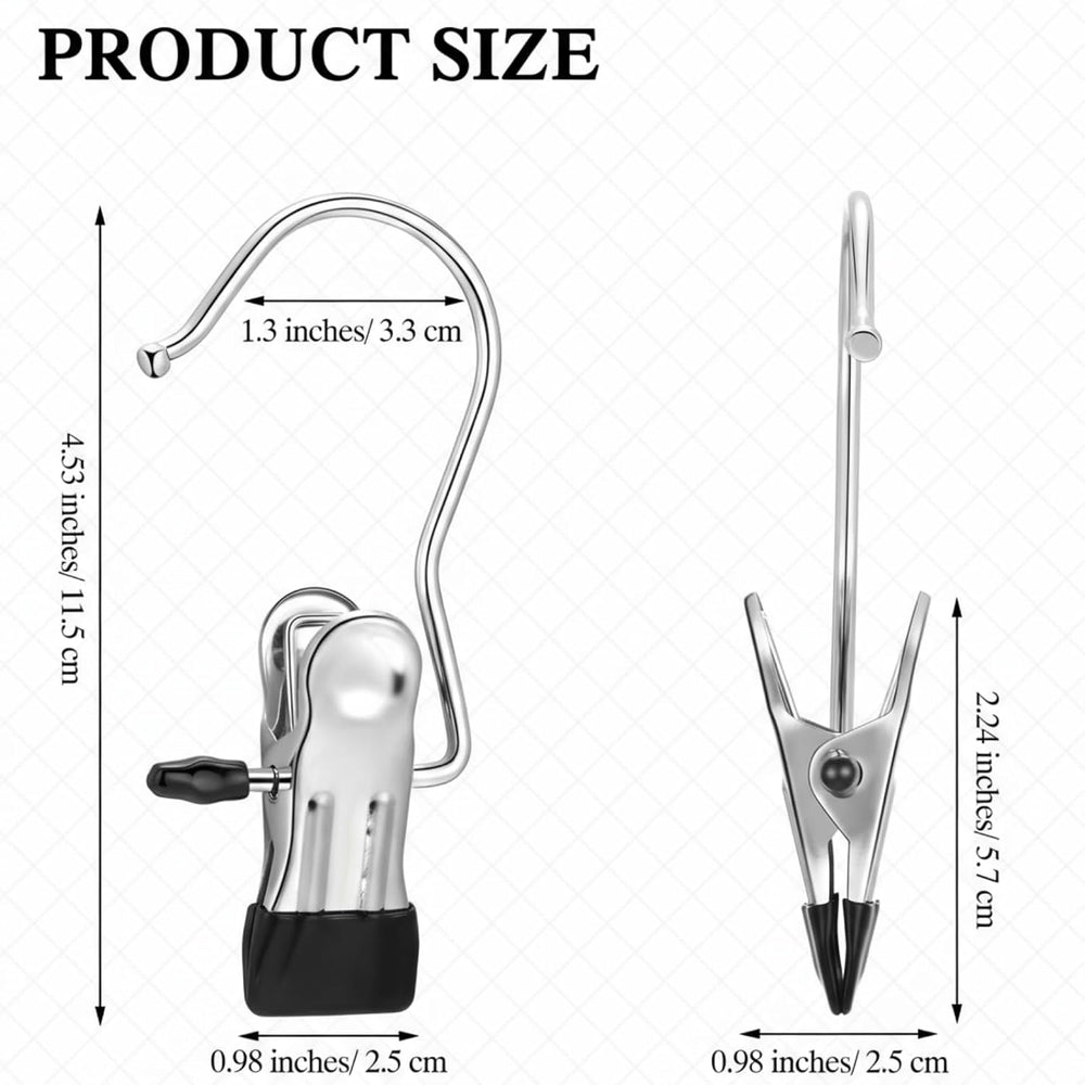 Yinder Boot Hangers Clips Laundry Hooks Hanging Stainless Steel Clothes Pins ...