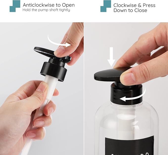 Segbeauty 3pcs Refillable Shower Bottles, 500ml Each - Image 3