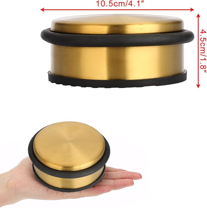 Sumnacon Heavy Duty Floor Door Stopper No Drill, Durability Stainless Steel - Image 3