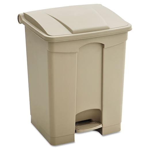 Safco Step On Plastic Trash Can by SafcoProducts