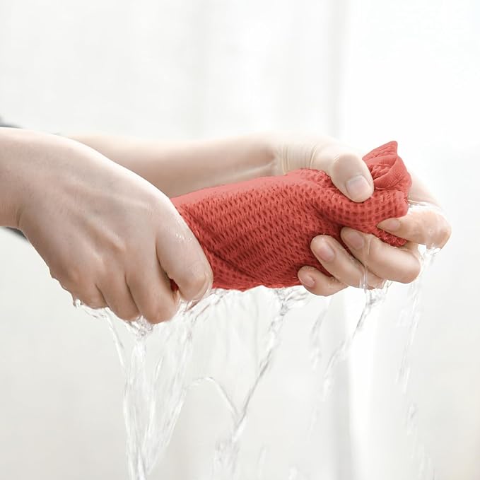 Artoid Mode 100% Cotton Red Waffle Weave Kitchen Dish Cloths, 13x28 Inch Ultra - Image 4
