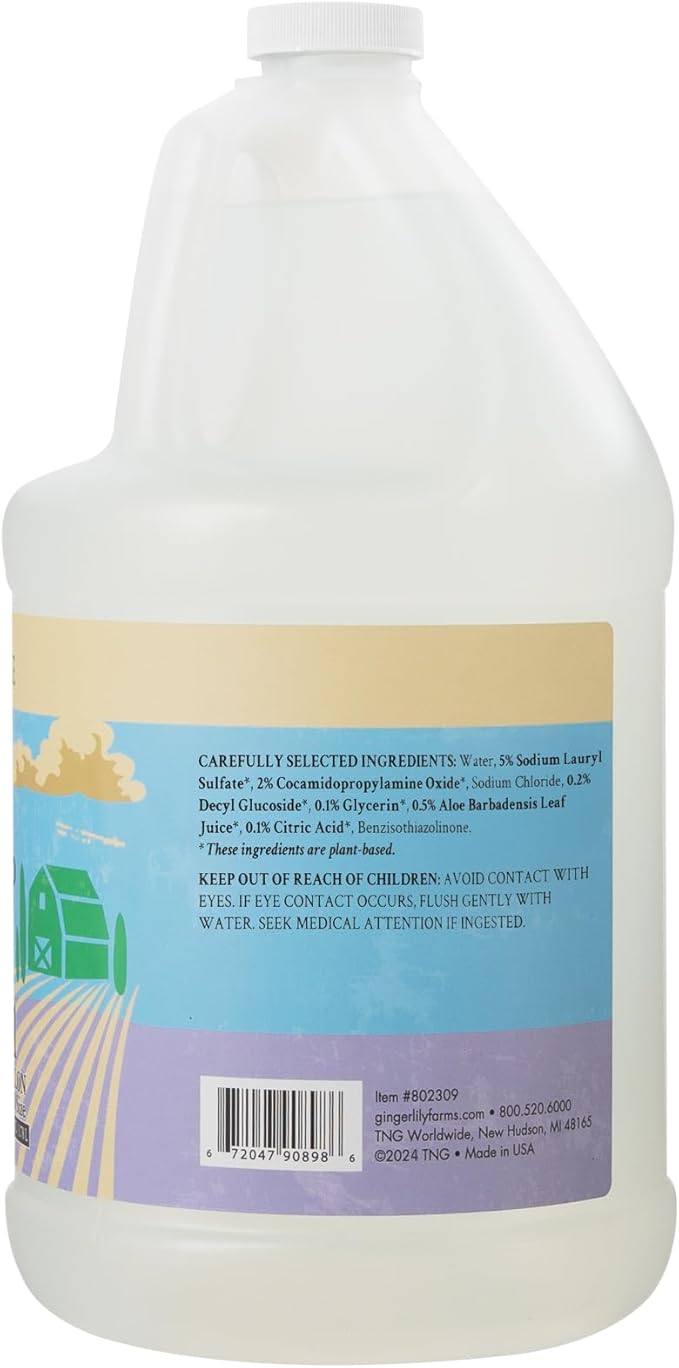 Ginger Lily Farms Botanicals Plant-Based Liquid Dish Soap, Concentrated Formula - Image 2