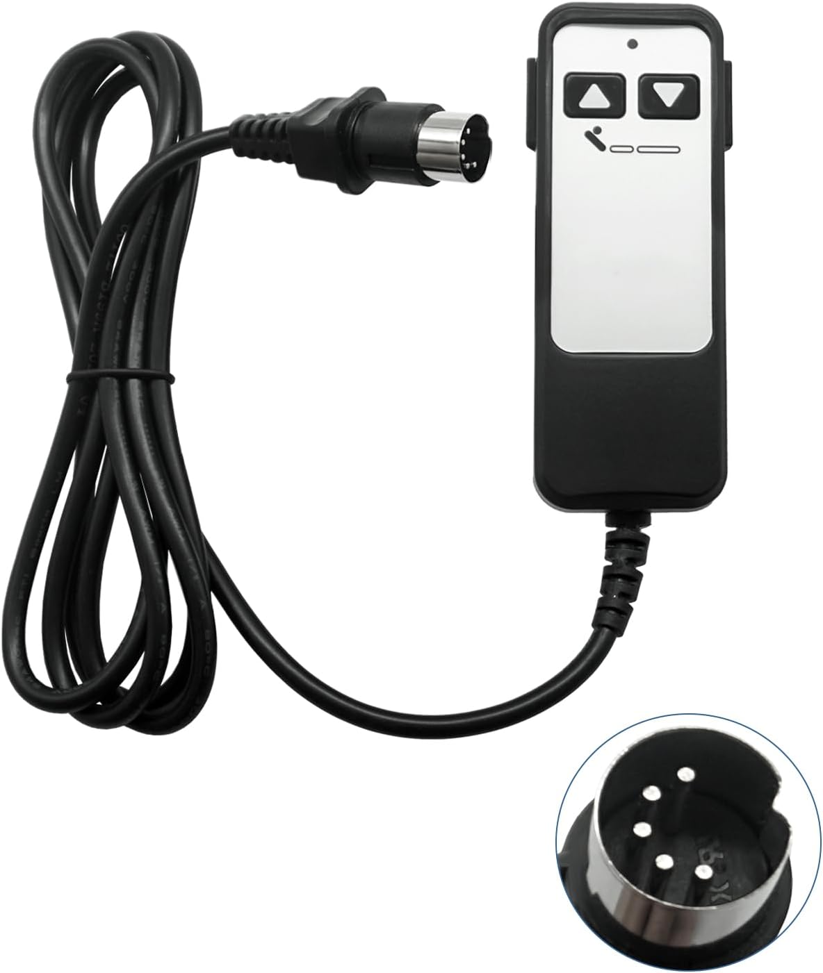 2 Button 5 Pin Adjustable Bed Richmat Wired Remote Control Replacement Model HJH5 Fits for Matt. Firm 50 Series & Leggett and Platt Bas-X CF Wired Adjustable Bed