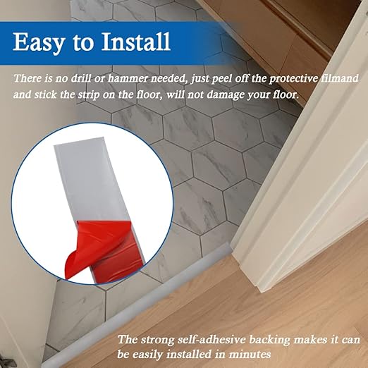 Floor Transition Strip Self Adhesive Floor Cover Strips Laminate 2" Wide Vinyl - Image 3