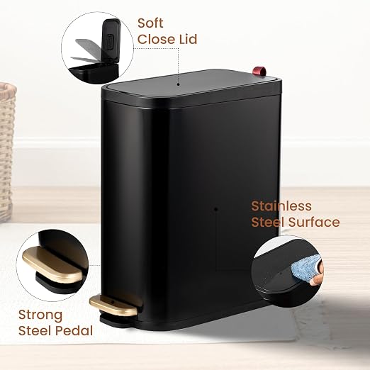 BETHEBEST Bathroom Trash Can - Image 2