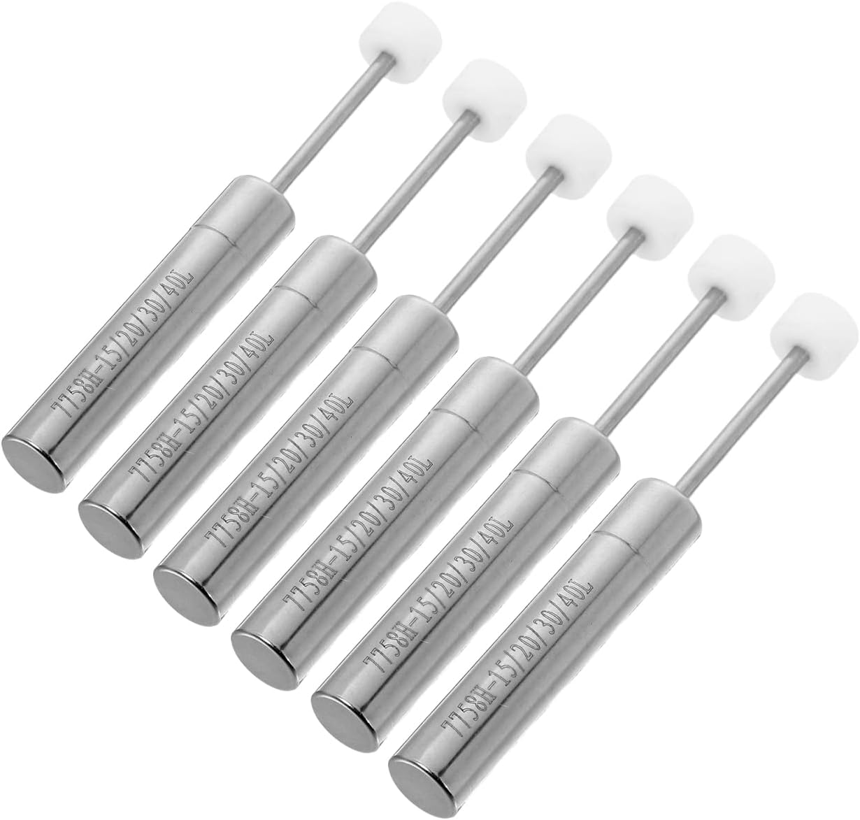 PRETYZOOM 6pcs Trash Can Lid Support Hinge Soft-Close Damper Piston Trash Can Damper Replacement for Kitchen Office Quiet Environments