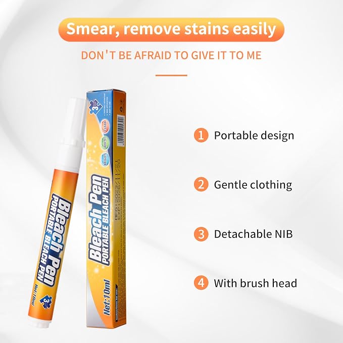 Bleach Pen, Bleach Pen for Clothing, stain remover pen, More effective stain - Image 2