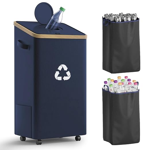 26 Gallon Recycling Bin for Kitchen, 100L Recycle Bin by Eikovia