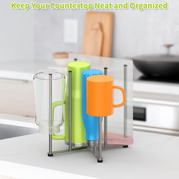 Reusable Bag & Bottle Drying Rack, Baby Bottle Drying Rack, Collapsible Cup - Image 6