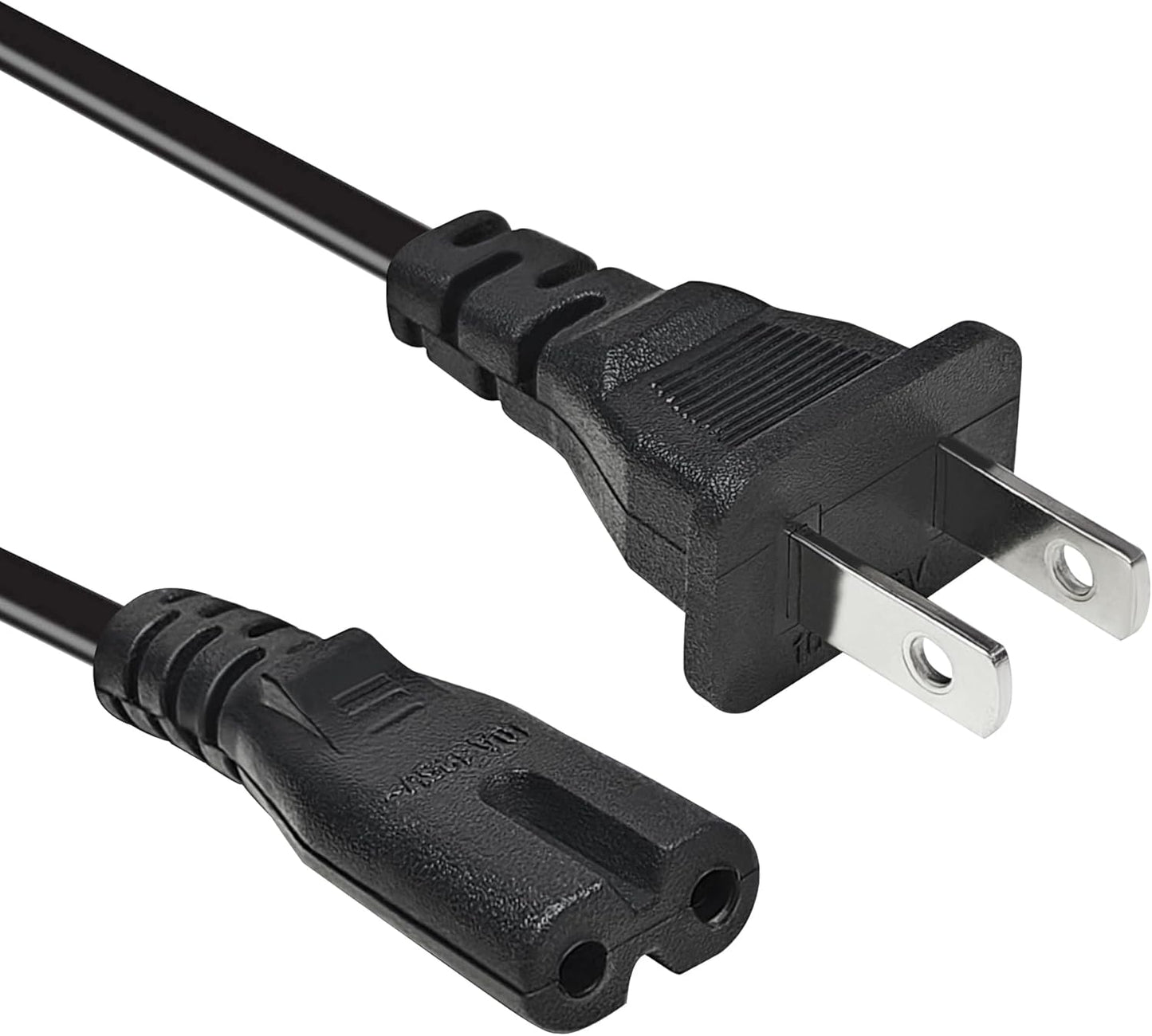 6.6Ft AC Power Cord for Electric Recliner, power supply cord replacement Okin, Limoss, Lazboy, Pride, Berkline electric chair lift, electric scooter, adjustable bed parts, 2 Prong US Plug cable