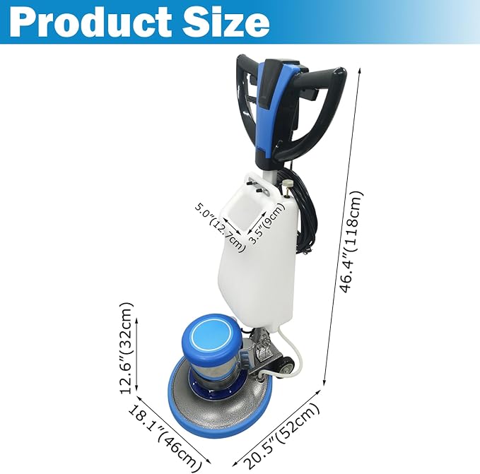TECHTONGDA Floor Polisher Commercial Floor Buffer Scrubber Buffer Polisher - Image 9
