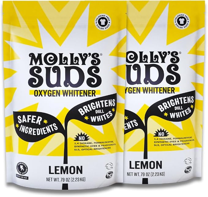 Molly's Suds Oxygen Whitener | Powerful Bleach Alternative, Chlorine Free & by MollysSuds