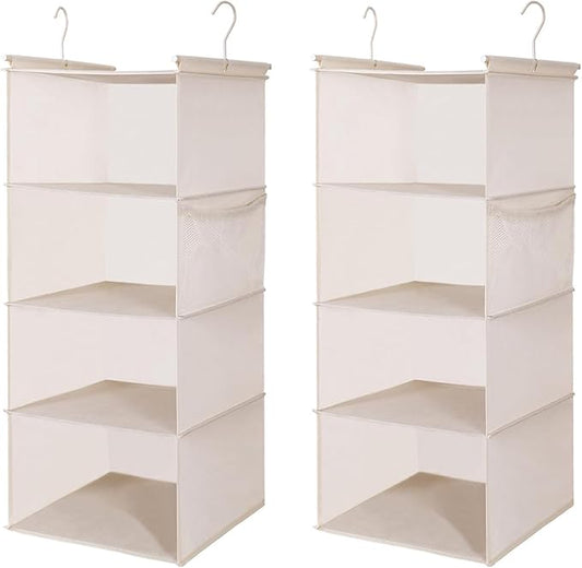 MAX Houser 4 Tier Shelf Hanging Closet Organizer, Closet Hanging Shelf by MAXHouser