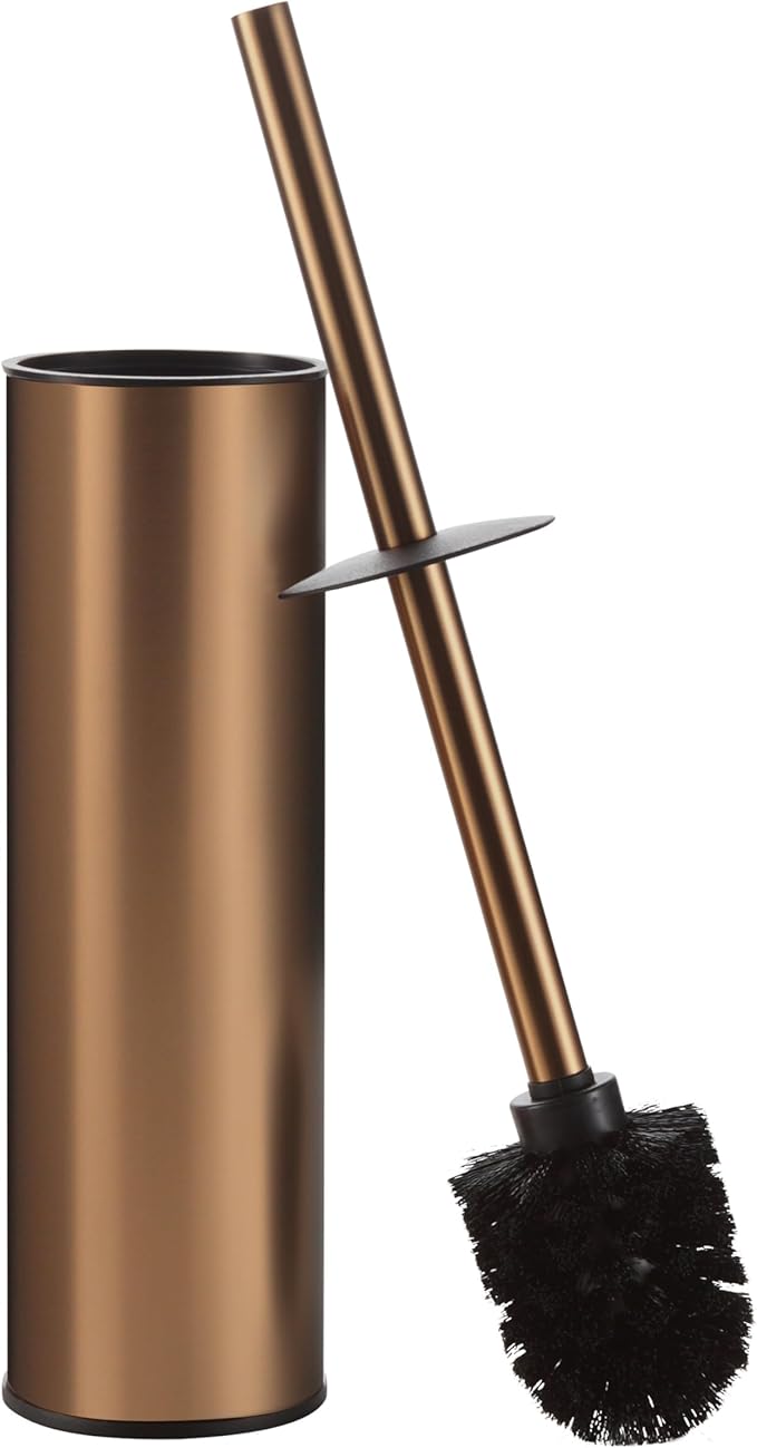 BGL Rose Gold Toilet Brush and Holder, Stainless Steel Toilet Brushes by BGL