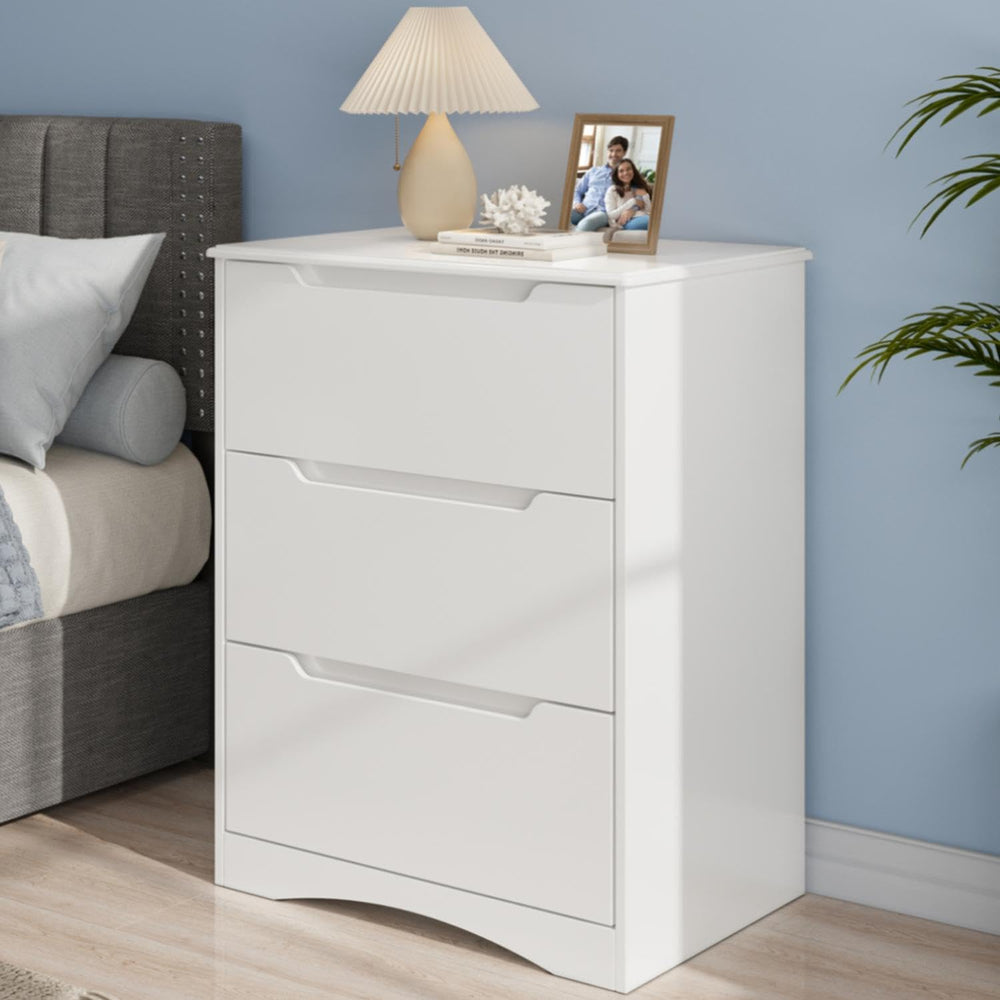 Gizoon 3 Drawers Chest, Bedroom Drawer Dresser with Large Storage Capacity